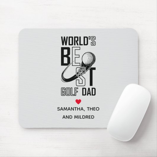 Der weltbeste Golf Vater - Funny & Thoughtful Gift Mousepad (Mit Mouse)