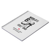 Der weltbeste Golf Vater - Funny & Thoughtful Gift Notizblock (Linke Seite)