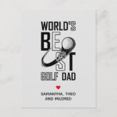 Der weltbeste Golf Vater - Funny & Thoughtful Gift Postkarte (Vorderseite)