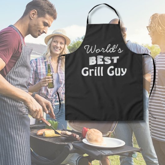 Der weltbeste Grill-Typ zitiert Black Men's Long Schürze