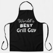 Der weltbeste Grill-Typ zitiert Black Men's Long Schürze (Vorderseite)