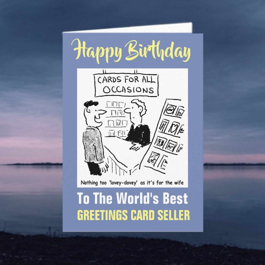 Der weltbeste Grußkartenverkäufer Karte
