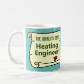 Der weltbeste Heizingenieur. Kaffeetasse (Links)
