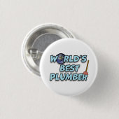 Der weltbeste Klempner-T - Shirt Button (Vorne & Hinten)