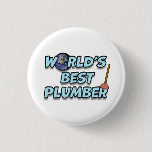 Der weltbeste Klempner-T - Shirt Button