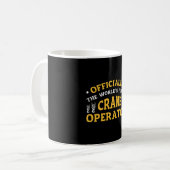 Der weltbeste Kranbau Kaffeetasse (Vorderseite Links)