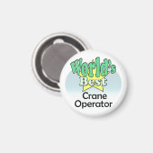 Der weltbeste Kranbetreiber Magnet (Vorderseite/Rückseite)