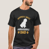 Der weltbeste Labradoodle-Vater Funny Labradoodle T-Shirt (Vorderseite)