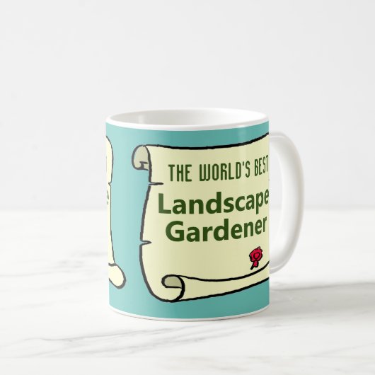 Der weltbeste Landschaftsgärtner. Kaffeetasse (VorderseiteRechts)