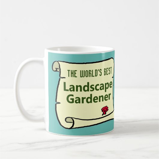 Der weltbeste Landschaftsgärtner. Kaffeetasse (Links)
