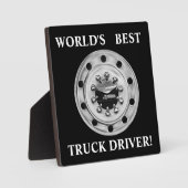 Der weltbeste Lkw-Fahrer Fotoplatte (Vorderseite)