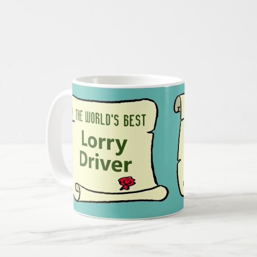 Der weltbeste Lkw-Fahrer. Kaffeetasse (Vorderseite Links)
