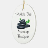 Der weltbeste Massagetherapeut Keramikornament (Links)