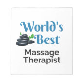 Der weltbeste Massagetherapeut Notizblock (Vorderseite)