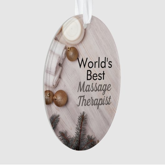 Der weltbeste Massagetherapeut Ornament (Vorderseite)