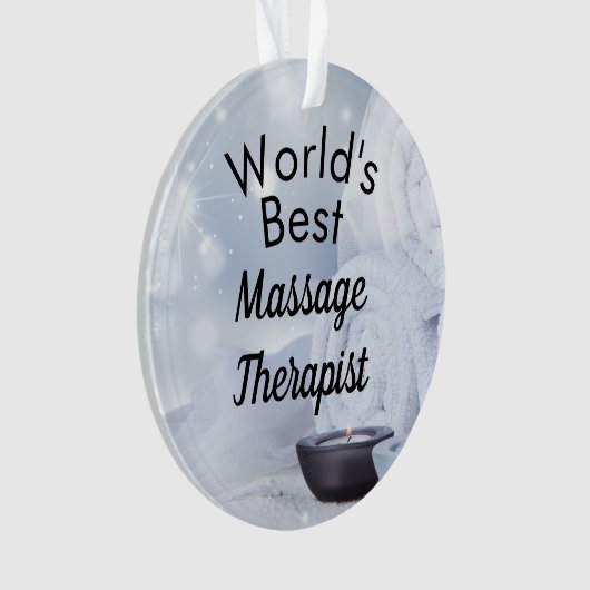 Der weltbeste Massagetherapeut Ornament (Vorderseite)