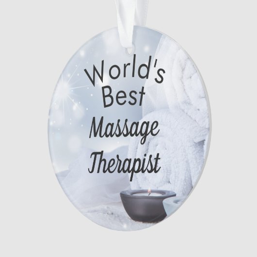 Der weltbeste Massagetherapeut Ornament (Vorderseite)