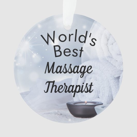 Der weltbeste Massagetherapeut Ornament (Vorderseite)