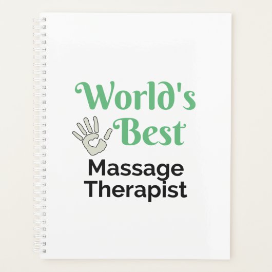 Der weltbeste Massagetherapeut Planer (Vorderseite)
