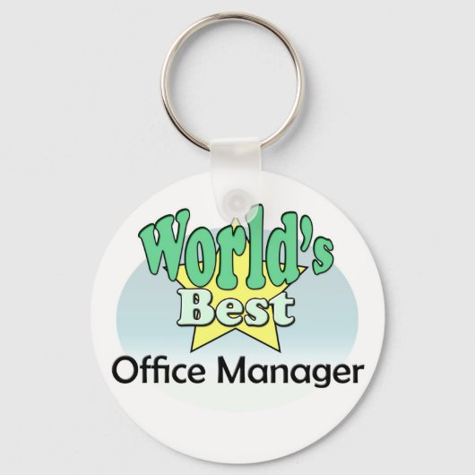 Der weltbeste Office Manager Schlüsselanhänger (Vorderseite)