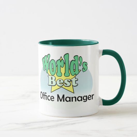 Der weltbeste Office Manager Tasse (Rechts)
