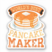 Der weltbeste Pancake Maker - Funny Pancake Maker Aufkleber (Vorderseite)