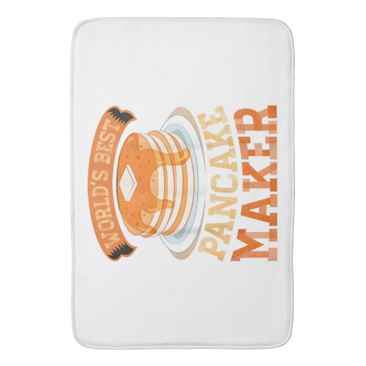 Der weltbeste Pancake Maker - Funny Pancake Maker Badematte (Vorderseite Vertikal)