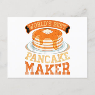 Der weltbeste Pancake Maker - Funny Pancake Maker Feiertagspostkarte