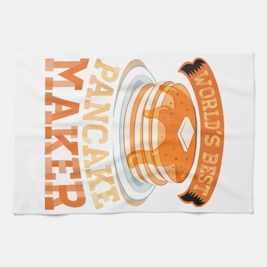 Der weltbeste Pancake Maker - Funny Pancake Maker Geschirrtuch (Horizontal)