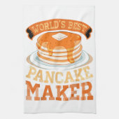 Der weltbeste Pancake Maker - Funny Pancake Maker Geschirrtuch (Vertikal)