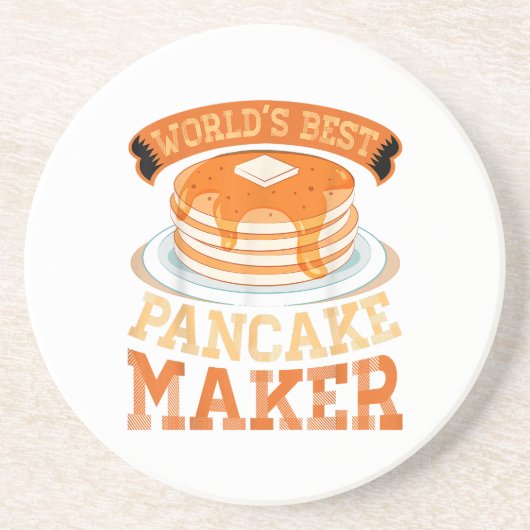 Der weltbeste Pancake Maker - Funny Pancake Maker Getränkeuntersetzer (Vorne)