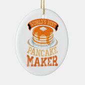 Der weltbeste Pancake Maker - Funny Pancake Maker Keramik Ornament (Rechts)