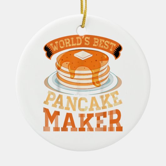 Der weltbeste Pancake Maker - Funny Pancake Maker Keramik Ornament (Vorne)