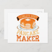Der weltbeste Pancake Maker - Funny Pancake Maker Postkarte (Vorne/Hinten)
