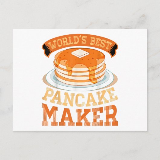 Der weltbeste Pancake Maker - Funny Pancake Maker Postkarte (Vorderseite)