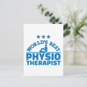 Der weltbeste Physiotherapeut Postkarte (Stehend Vorderseite)