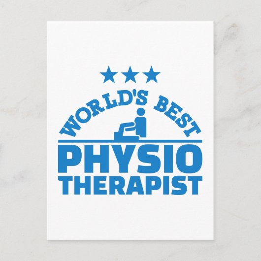 Der weltbeste Physiotherapeut Postkarte (Vorderseite)