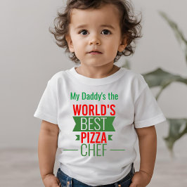 Der weltbeste Pizzaabauger - rot-grün Baby T-shirt