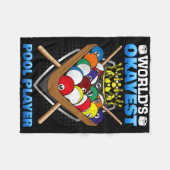 Der weltbeste Pool-Player, den ich mit Billardspie Fleecedecke (Vorderseite (Horizontal))