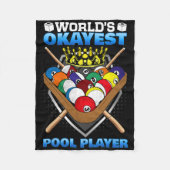 Der weltbeste Pool-Player, den ich mit Billardspie Fleecedecke (Vorderseite)