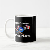 Der weltbeste Pool-Player, den ich mit Billardspie Kaffeetasse (Links)