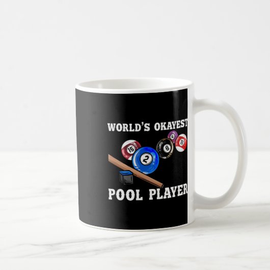 Der weltbeste Pool-Player, den ich mit Billardspie Kaffeetasse (Rechts)