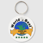 Der weltbeste Schulbusfahrer Schlüsselanhänger (Vorderseite)