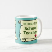 Der weltbeste Schullehrer. Kaffeetasse (VorderseiteRechts)