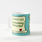 Der weltbeste Schwimmlehrer. Kaffeetasse (Vorderseite Links)