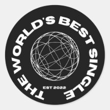 Der weltbeste Single-Aufkleber