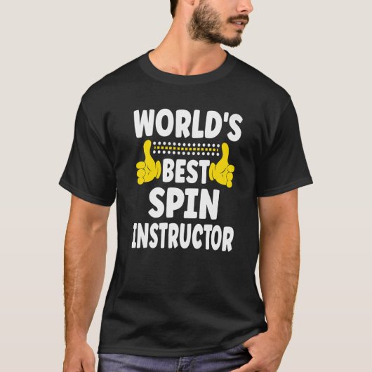 Der weltbeste Spin Instructor Job Title Spin Instr T-Shirt (Vorderseite)