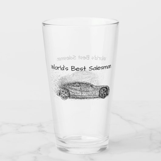 Der weltbeste Sportwagen für Grafiker Glas (Rückseite)