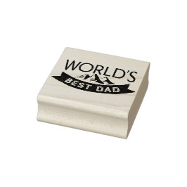 Der Weltbeste Vater-Typografie-Vatertag Gummistempel