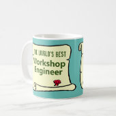Der weltbeste Werkstattingenieur. Kaffeetasse (Vorderseite Links)